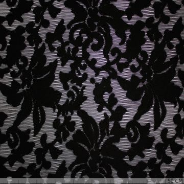Net stof broderie zwart