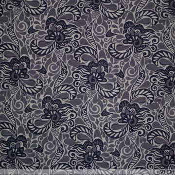 Baroque jacquard marineblauw