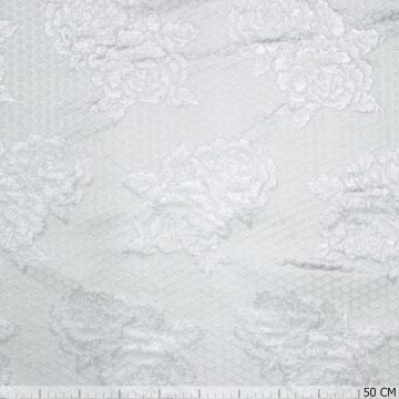Metallic Rose jacquard zilver