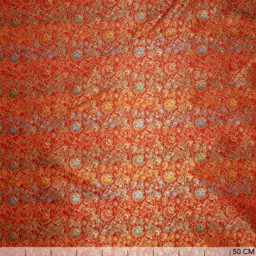 Brokaat fantasie rood