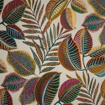 Jacquard cacao leaves terra