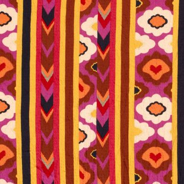 Stretch viscose bubbel fuchsia bloemen