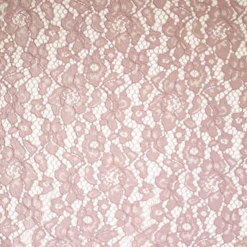 Bloemenkant met 2-zijdige schulp rand oud-roze