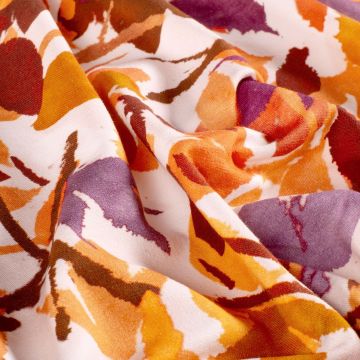 French Terry autumn leaves
