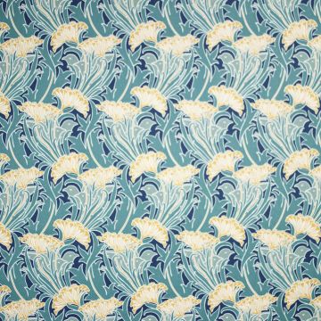 Free Spirit PWWM147-TEAL - Morris & Co. Laceflower - Teal Lodden