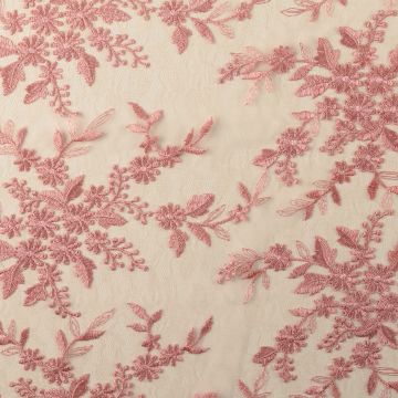 Couture kant schulprand oud roze