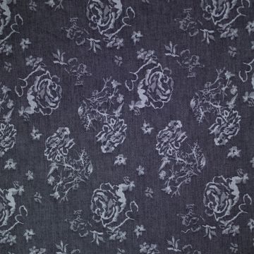 Jeans Jacquard Rozen antraciet