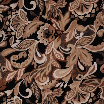 Stretch viscose bladeren camel