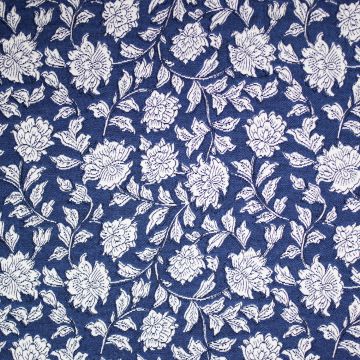 Double face jacquard Botanische bloem bl