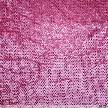 Velours Panne Points Rose