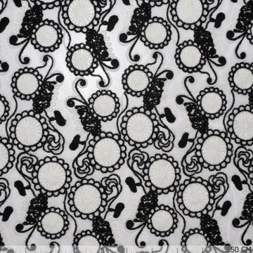 Multi Embroidery Fanta Black