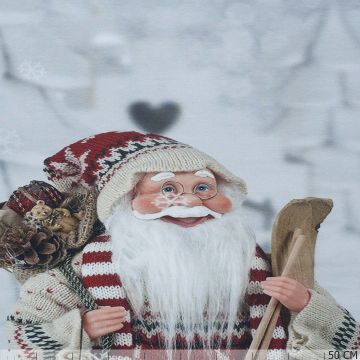 Paneel Tricot Santa in the Snow #57631-020
