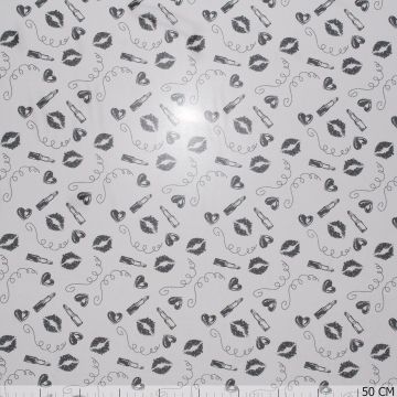 Chiffon Printed Lips