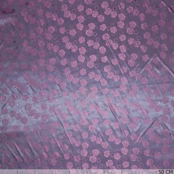Jacquard voering rozen paars
