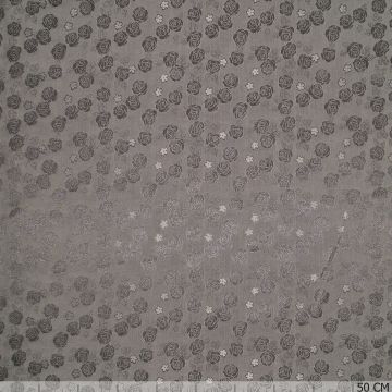 Jacquard voering rozen grijs