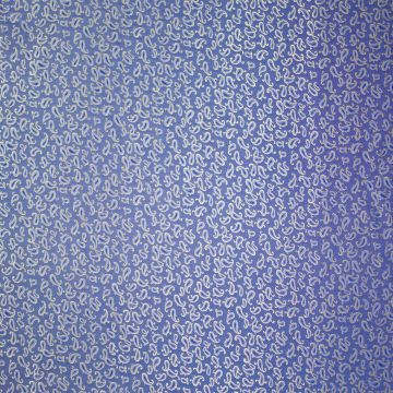 Jacquard voering paisley kobalt