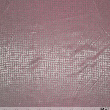Jacquard voering pied de poule roze