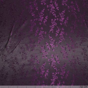 Jacquard voering floral paars