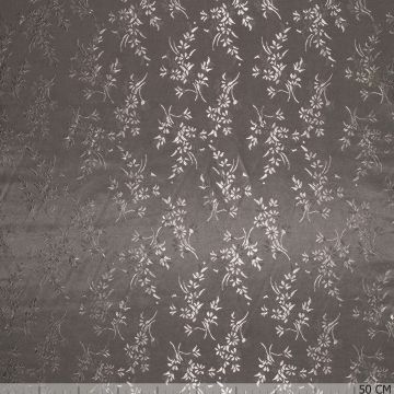 Jacquard voering floral grijs