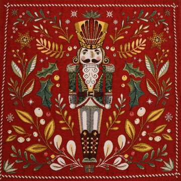 Paneel Notenkraker Rood 48x48cm