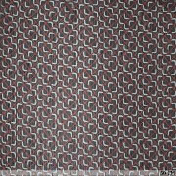Chiffon raster met rood