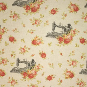 Canvas Roses & sewing machine