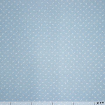 Bio katoen COTONET vlinder blue~wit