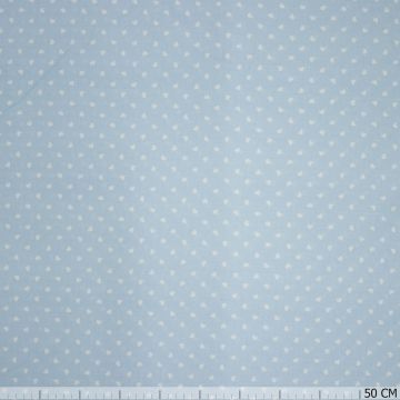 Bio katoen COTONET hartje blue~wit