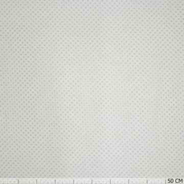 Bio katoen COTONET stipje wit~licht grijs
