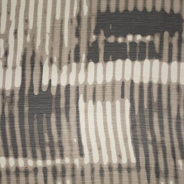 Voile organic stripes taupe