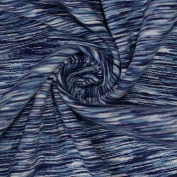 Boordstof melange blauw