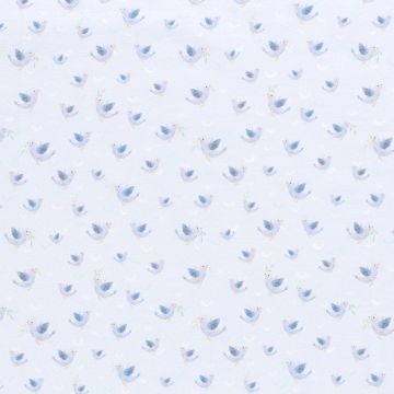 GOTS Tricot digi print duifjes