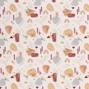 GOTS Tricot digi print organic memphis
