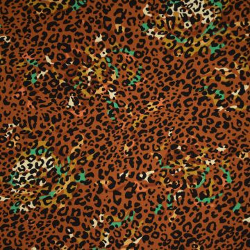 Tricot digi print mini panterprint terra