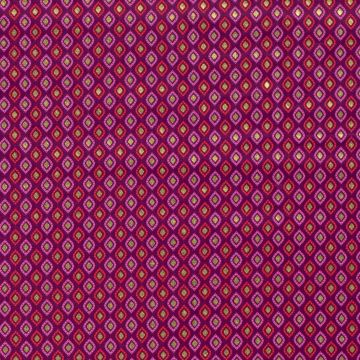 Poplin gold-foil ornament plum