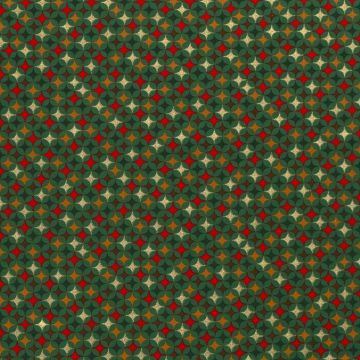 Poplin gold-foil sparkles groen