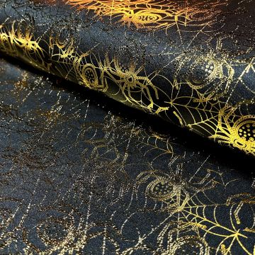 Tricot gold-foil spinnen
