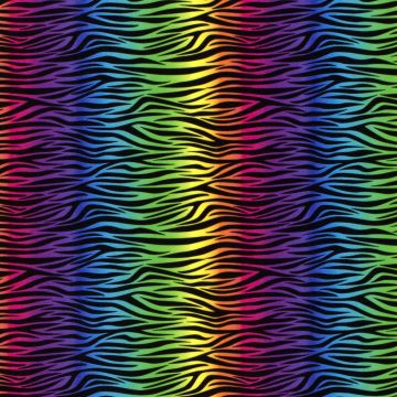 Tricot tijgerstrepen multicolor