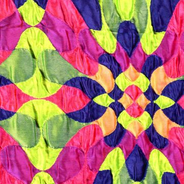 Puffy jacquard neon blend