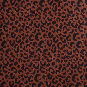 Velours panterprint mocca