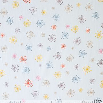 Peach Cotton retro ster off-white