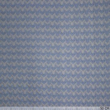 Couture jacquard geometric lichtblauw