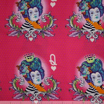Tula Pink Red Queen Curiouse Daydream