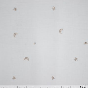 Mouseline hemels wit