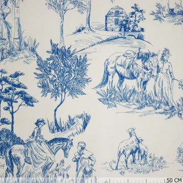 Panama hofmakerij blauw