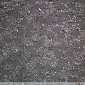 Shiny jacquard leaf dark chrome