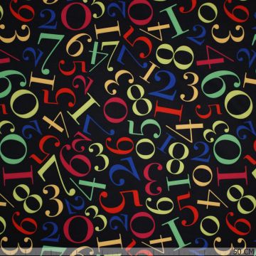 Nano-Softshell getallen zwart-multicolor