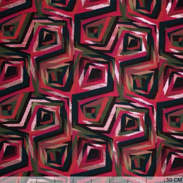 Couture jacquard spiral fuchsia