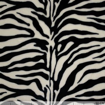 Double soft fleece zebra