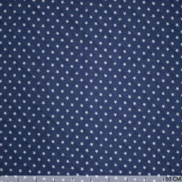 Chambray jeans doorgestikt sterren